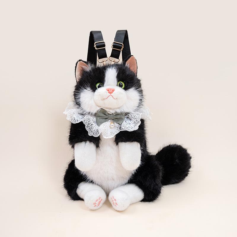 Cat Plush Backpack & Kitten Doll - Stuffed Toy Gift for Kids