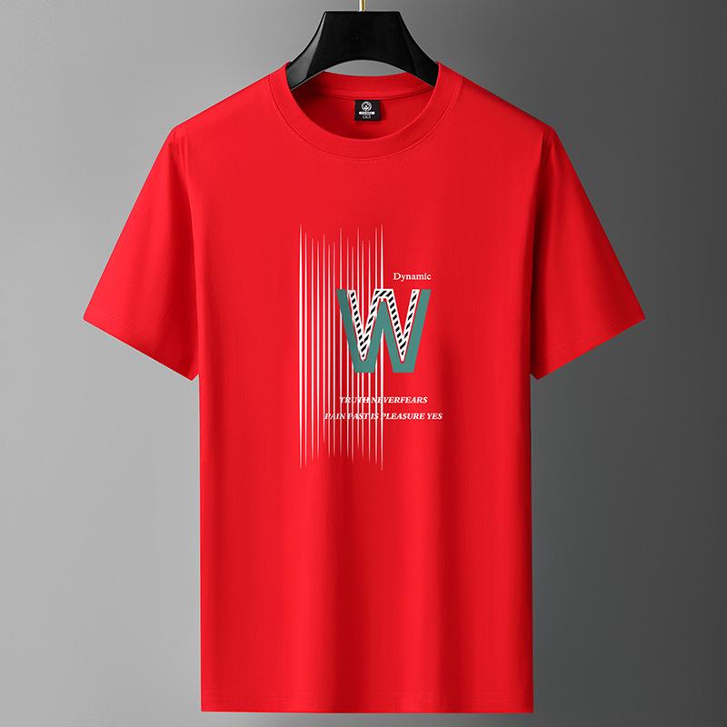 Men's Cotton Short-Sleeve Loose-Fit T-Shirt – Casual Handsome Style