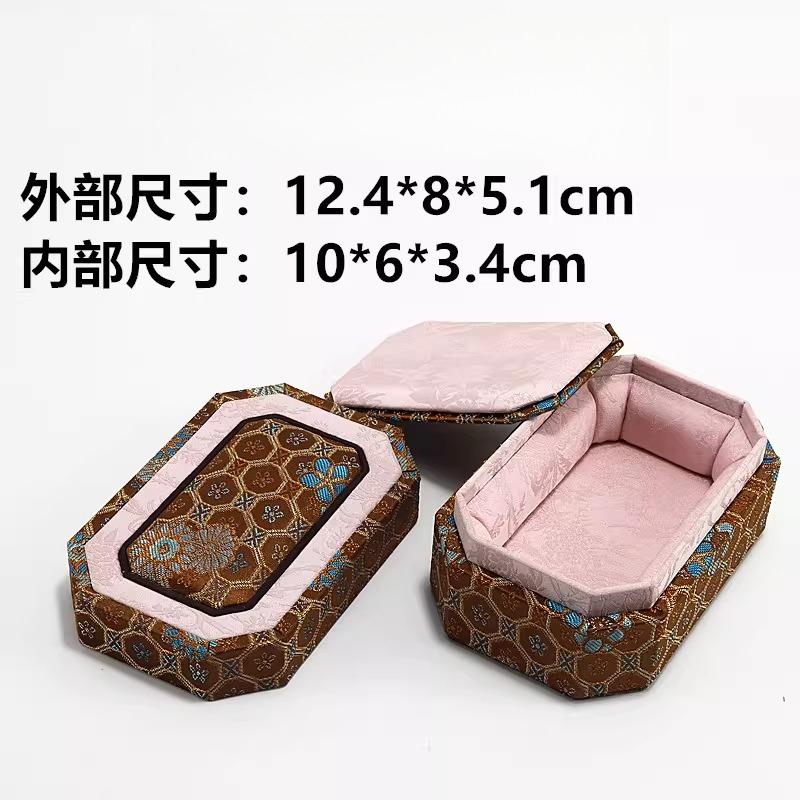 Jewelry Box Retro Cultural Toys Jade and Jewelry Jewelry Packaging Box with Chinese Style Strap Cover Bracelet Pendant Boxs