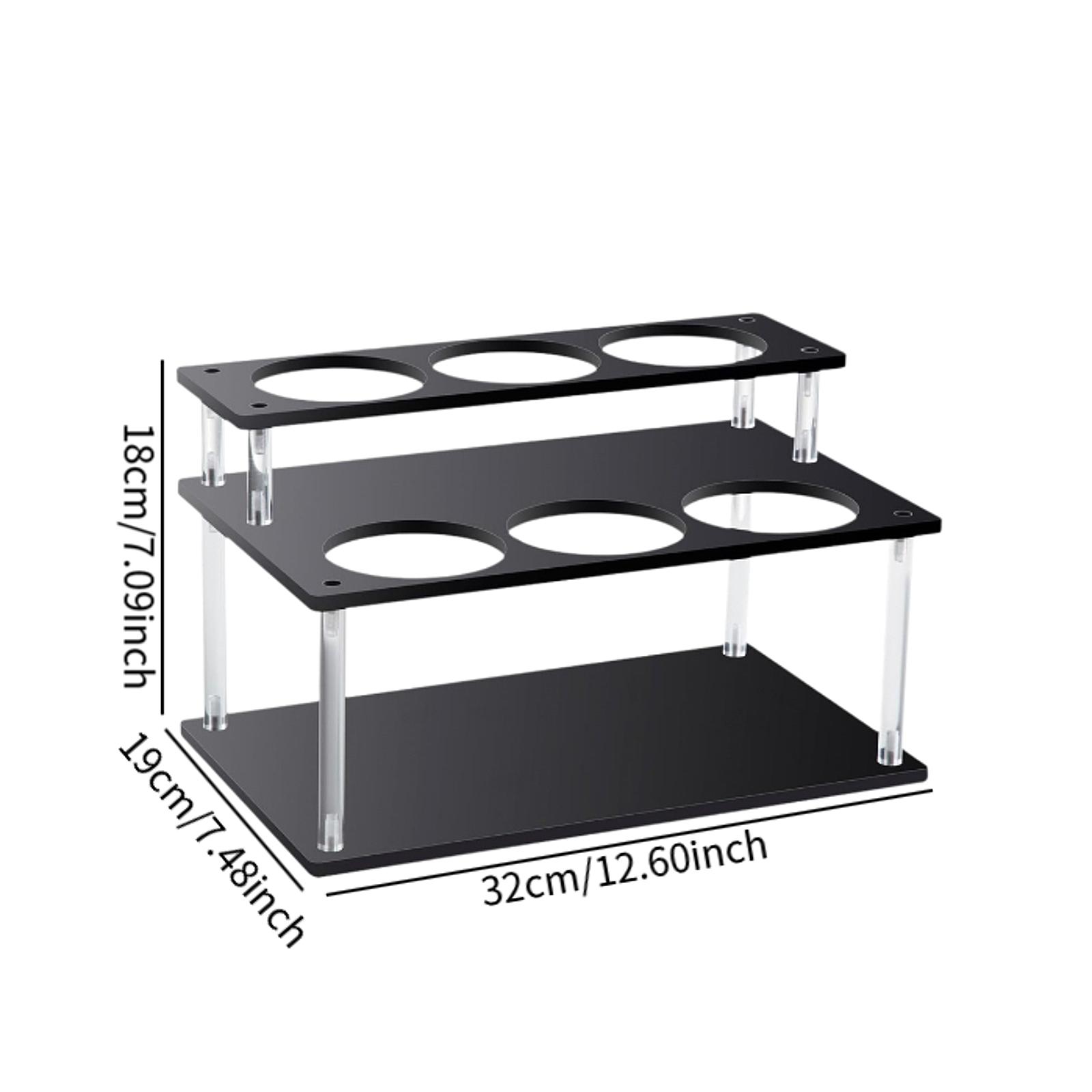 

Coffee Syrup Rack Versatile Tabletop Dressing Display Cafe Bar Pantry Kitchen Seasoning Organizer Spice Shelf Condiment Rack чёрный