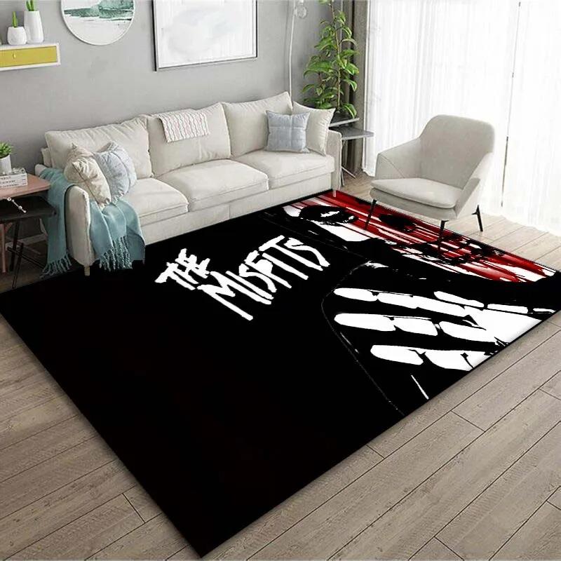 Band M-Misfits Patterned Floor Mat 15 Size Living Room Bedroom Bedside Bathroom Floor Mat Bar Club Area Rug Living Room Decor