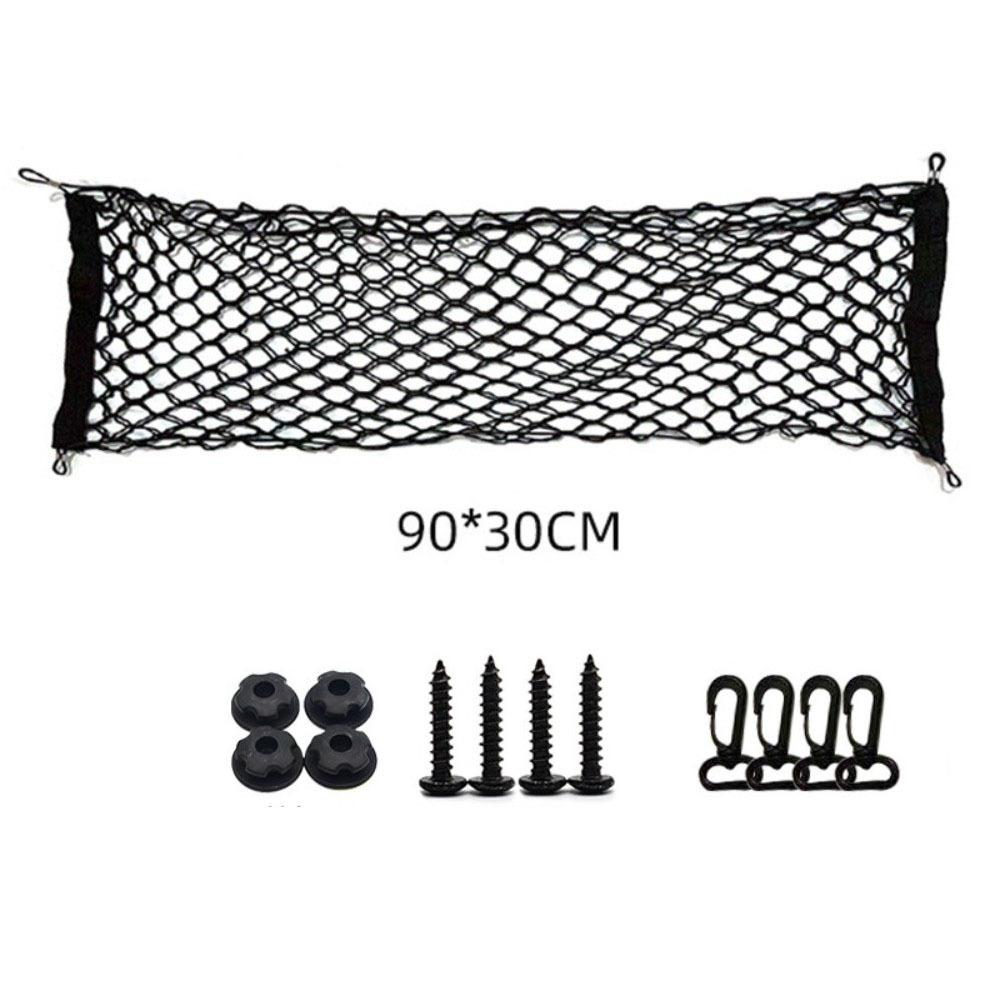 Double Layer Cargo Net Adjustable Car Mesh Storage Bag Luggage Mesh Net  Back Rear Seat