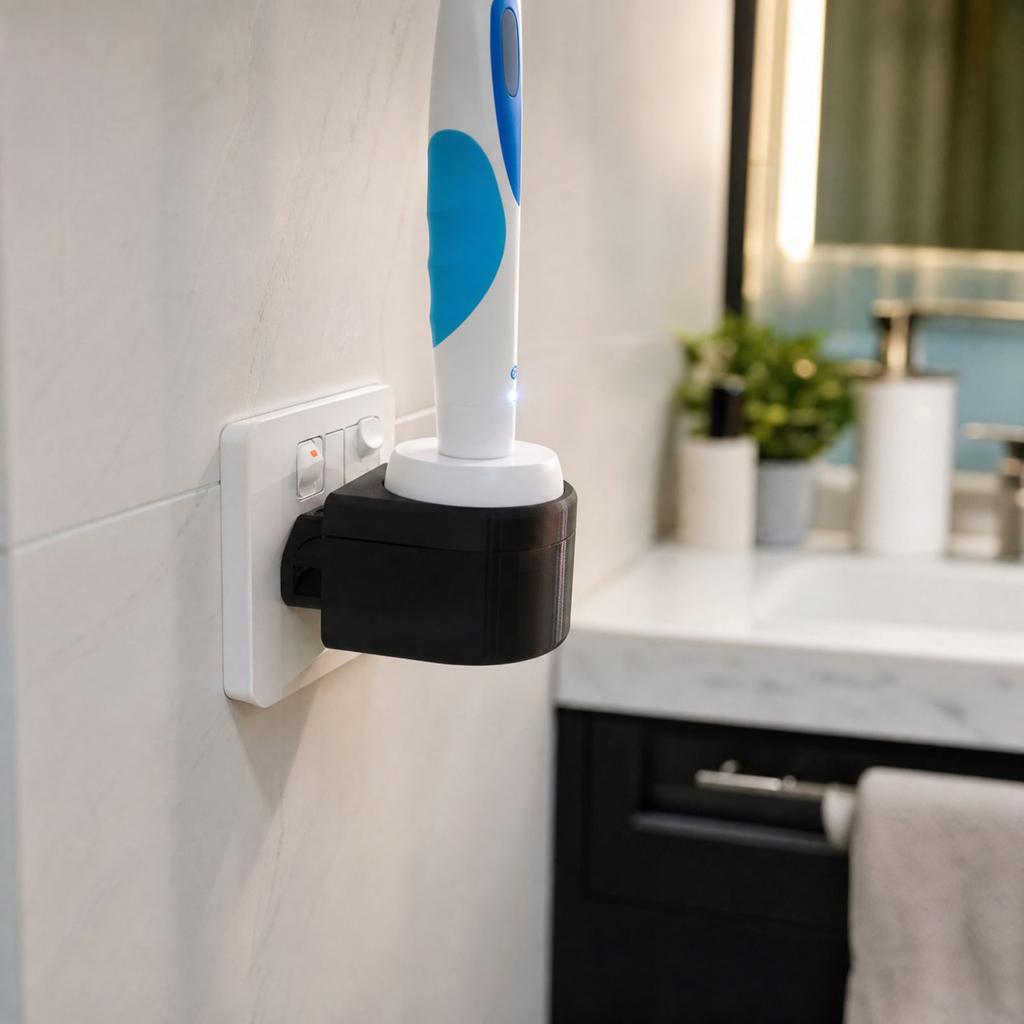 3D Printed Toothbrush Charger Holder Stand for Wireless Toothbrush Charging Base