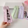 Cute Bow Design Pvc Photo Card Holder For School Id Card