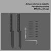 Sturdy Fence Support Stake Fence Repair Stake Replacement Thickened Quick Easy Metal Spikes Heavy For Repairing Lawn Protection