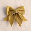 Christmas Decoration Bow Glitter Large Bow Ornament Xmas Tree Festive Holiday Hanging Decor Sparkling Gift Accessory Ornaments