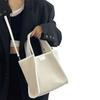 Canvas Bag New Bucket Bag Fashion Versatile Single Shoulder Artistic Simple Color Block Commuter Handbag Crossbody Bag Women's Bag
