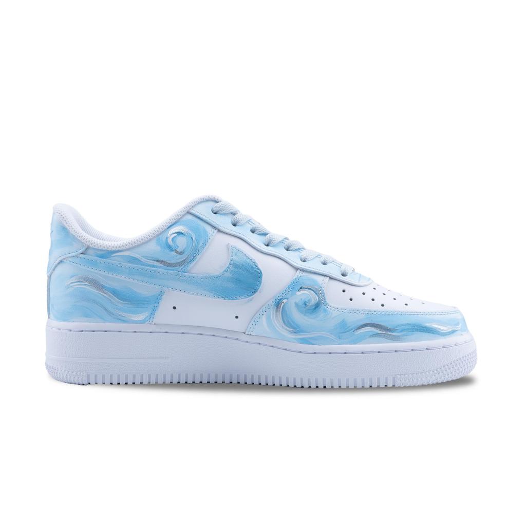 Nike Air Force 1 Starfall Jian Ware Rezistente la Alunecare Rezistente la Abraziune Pantofi de Skateboard Low top Unisex Albastru Cer CW2288-111(Echipa626-)