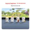 Charming Fortune Puppy Car Dashboard Ornament - Cute Interior Decoration Accessory
