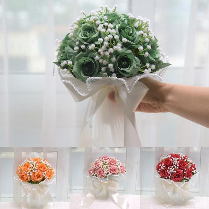 1 pearl lace eternal rose flower photography prop for weddings multi-purpose artificial rose bouquet ribbon