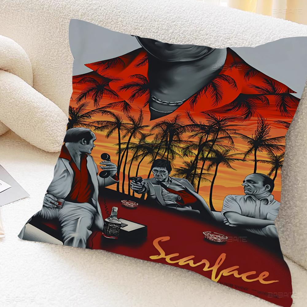 Movie S-scarface Personalized Pillow Cover Kids Bedroom Wild Party Decor Pillowcase Kid Birthday Shower Gift