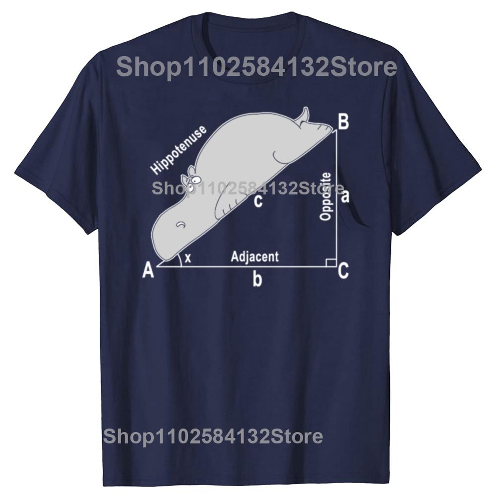 Funny Math Humor Hippotenuse Hypotenuse Graphic Tshirts Unisex Womens Fashion Casual Tshirt 100 Cotton Loose Oversized T Shirt S