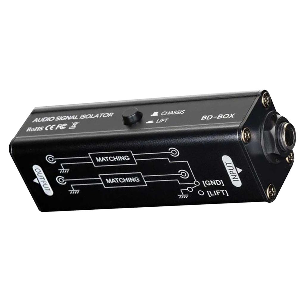 Schild Geräuschfilter 6,35mm Sound-Interface Maschinenschleifen-Rauschunterdrücker für Besprechungs-Mikrofon Sound-System Sound-Player