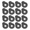 16Pcs Guitar Strap Locks Universal Rubber Adapter Acoustic Electric Guitar Replacement Accessories