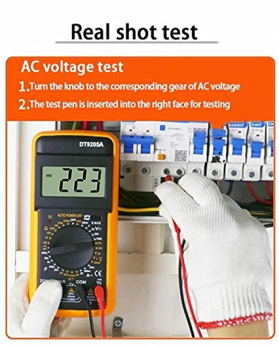 Minimoto LCD Display Digital Multimeter Resistance Tester AC/DC