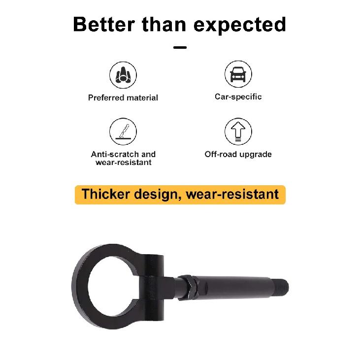 Car Forward Trailer Hook Tow Ring Bumper Tow Hook Trim For BMW X1 U11 2023-2026 Aluminum Alloy Exterior Car Accessories