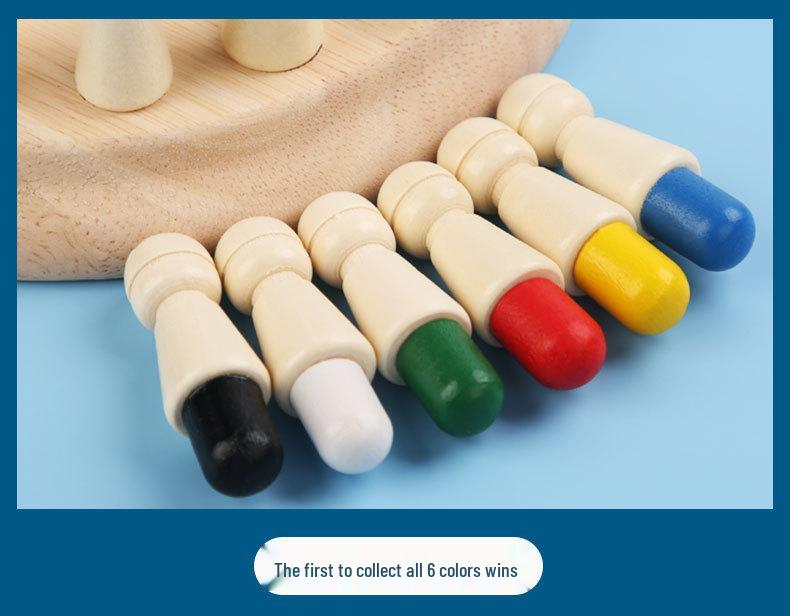 Children's Educational Color Memory Wooden Toy for Early Learning and Intelligence Development