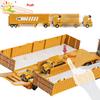 6 Engineering Diecast Car In Track Truck Model Excavator Crane Tower Car Children City Construction Toy for Boy Game