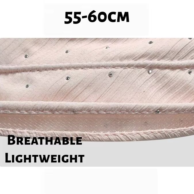Women’s Summer Bow Fisherman’s Hat Lightweight, Sun-Protective Hat with Rhinestones – Versatile for Any Occasion