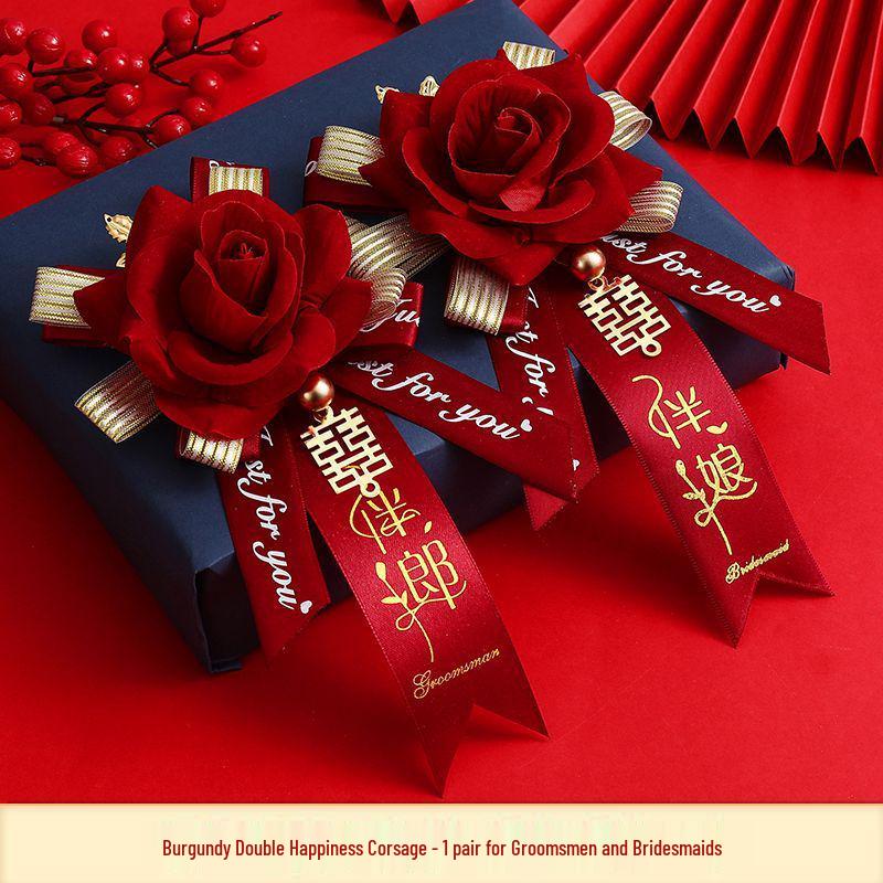 

Креативный свадебный набор бутоньерок для невесты, жениха, шаферов и подружек невесты Groomsmen, Bridesmaids