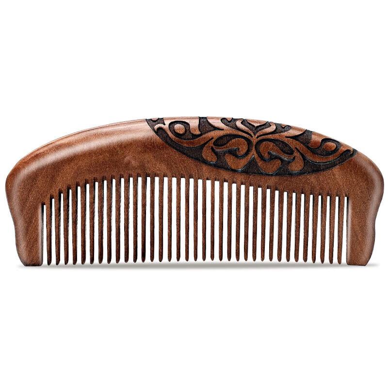 Гребень Hanhou из персикового дерева с частыми зубьями