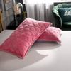Winter Crystal Velvet Pillowcase Flannel Thicken Warm Coral Velvet Pillow Case Solid Color Bedding Pillow Cover 48cmx74cm