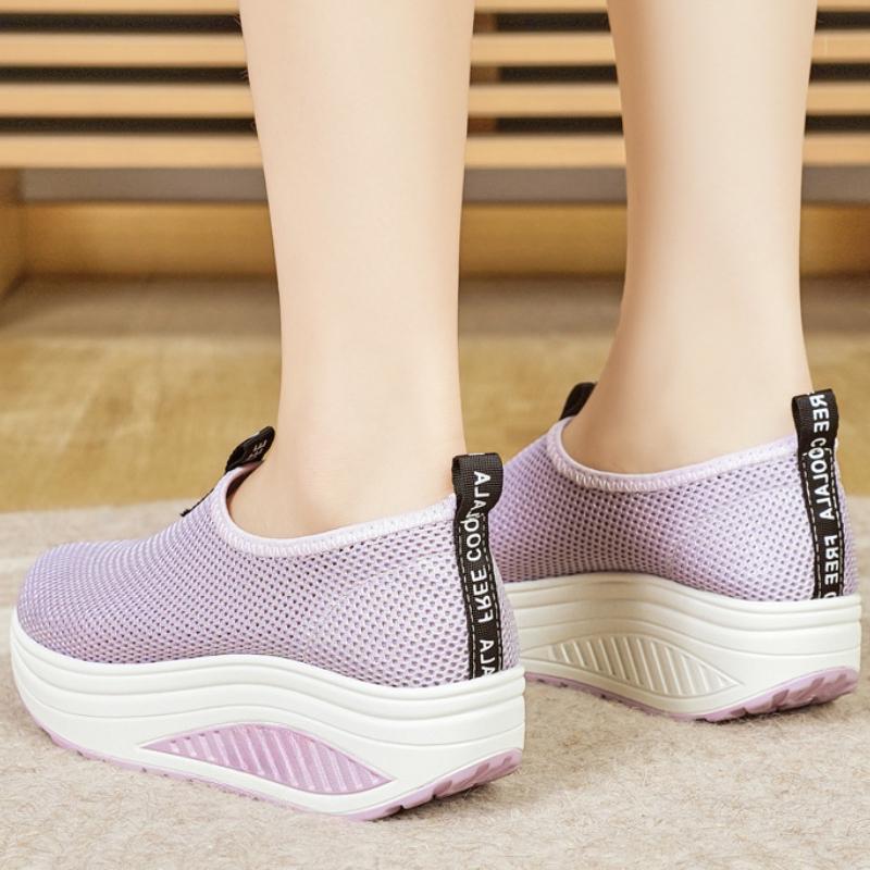 Fashion Fashion Breathable Mesh Women Running Shoes Comfortable Lightweight Casual Sneaker Summer Outdoor Non-slip Flat Running Shoes