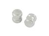 POSH 000800-03 Motorcycle Accessories HEX2 Air Valve Cap, 2 Pieces, Silver