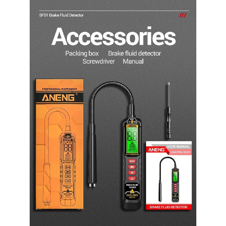 Brake Fluid Tester Oil Quality Check Detector ANENG BF01 Universal Brake Liquid Digital Vehicle Auto Brake Oil Tester Tools