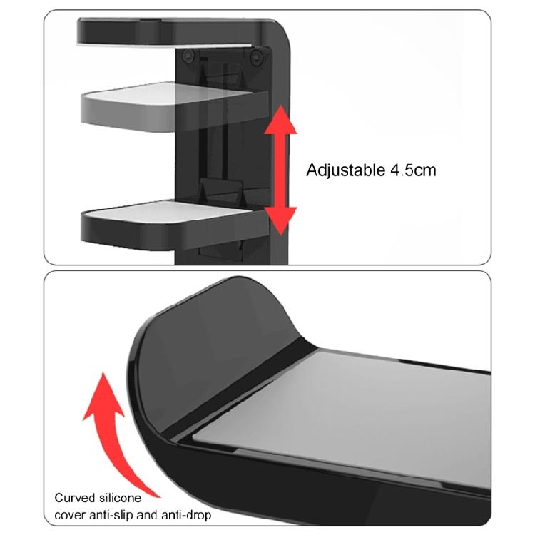 Headsets Holder Headphone Stand Secure Grip Desk Headphone Stand with 360°Rotation Desk Organization for Gamers