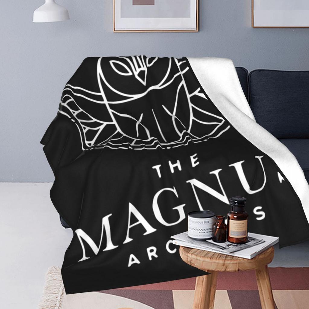 The Magnus Archives Logo Blanket Fleece Sofa Throw Blanket Warm Throw Blankets for Home Bedroom Travel Throws Bedspread Quilt