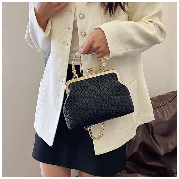 Solid Shaped Shell Color Single Shoulder Crossbody Bag Handbag Women Fashion