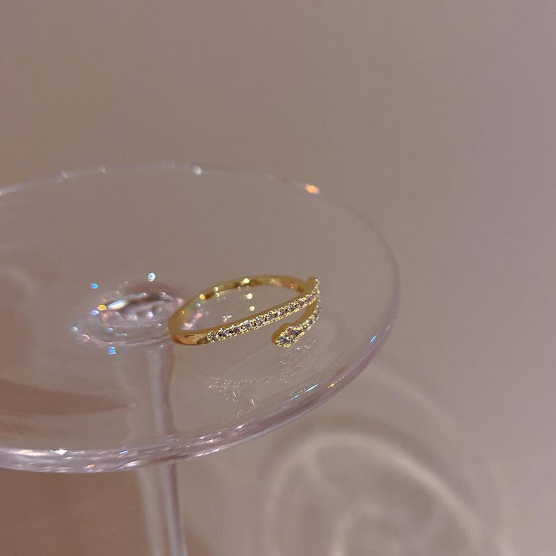 Verstellbare Größe Ring Schlange Mode Persönlichkeit Zeigefinger Set Zirkonia Ring Weiblich Nischendesign Hochwertiger Sinn Leichter Luxus Ins Fingerring