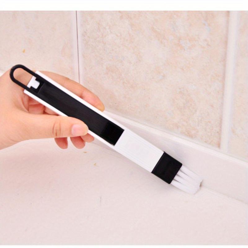 Multi Purpose Cleaning Kit for Window Tracks and Door Grooves Includes Dustpan, Gap Brush, and Dust Removal Brush, Reusable Plastic Tools