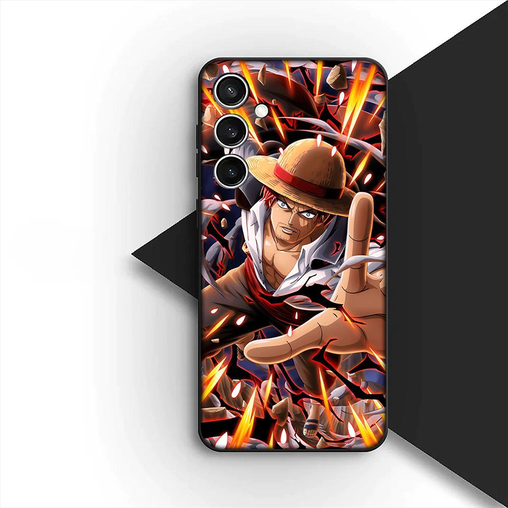Casing for Apple iPhone 17 Pro XS Max Air 6 7 8 Plus 5 + SE 2022 SE2 16E Phone Cover Soft Case Red Hair One Pieces Luffy Shanks