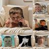 Funny H-Hasbulla Magomedov Cushion Cover Silky Short Plush Double-Sided Printed Pillow Case for Sofa All Seasons Home Decor Gift
