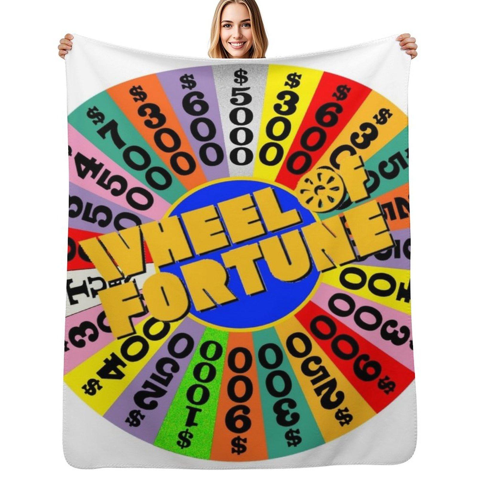

Wheel of Fortune Throw Blanket Warm Comfortable Blanket for Office Napping 102x76cm(40x30in)