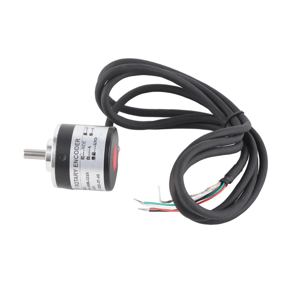 Encoder Rotativo Incrementale DC 5-24V Trasduttore Rotativo Ottico Misura della Velocità di Rotazione