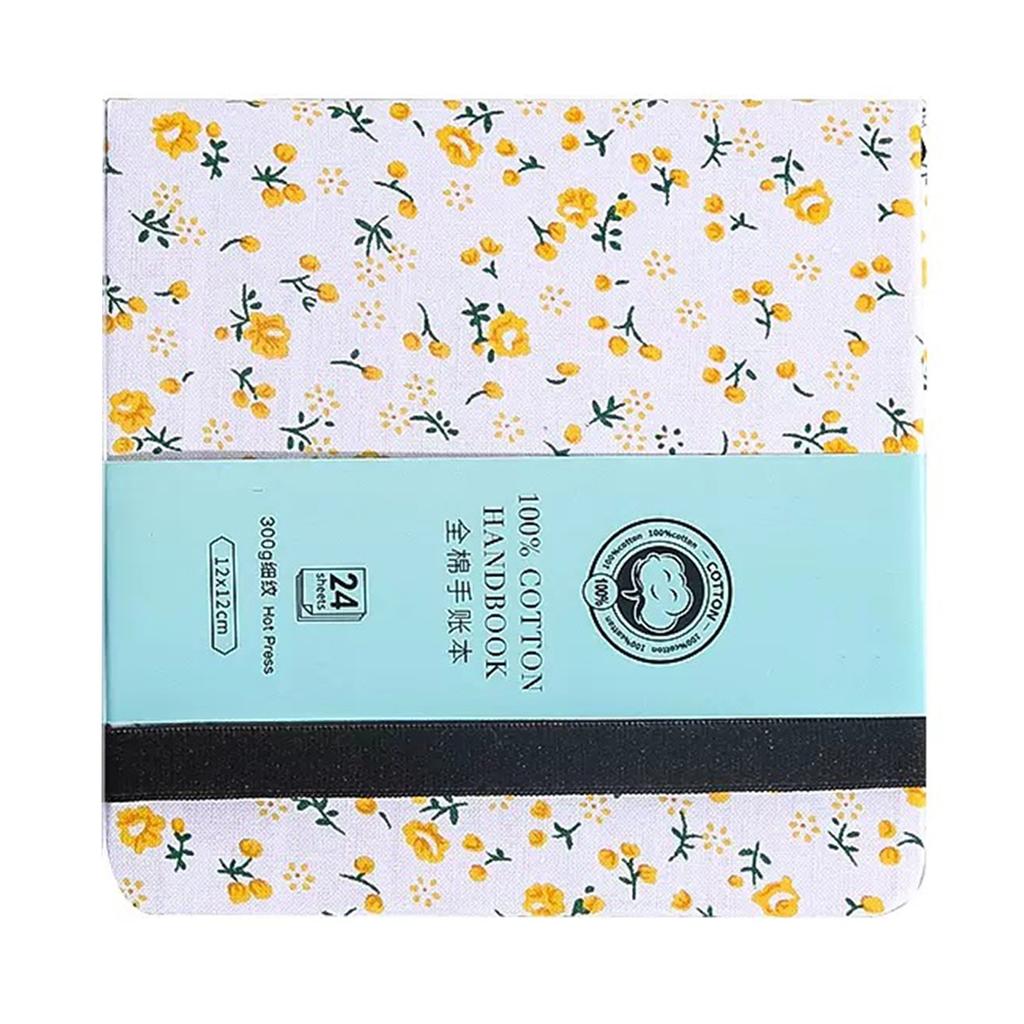 Square Watercolor Sketchbook 24 Sheets Watercolor Journal for Artists Adults Student Sketching Art Drawing 4.7x4.7Inch