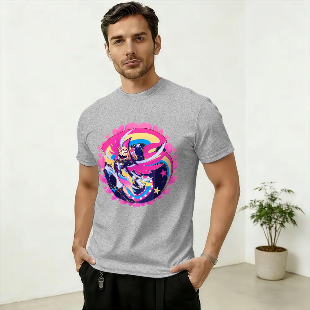 Hazbins Hoteling Vox TShirts Unisex Fashion Cotton Tee Shirt Round Collar Short Sleeve T Shirt Adult Tops