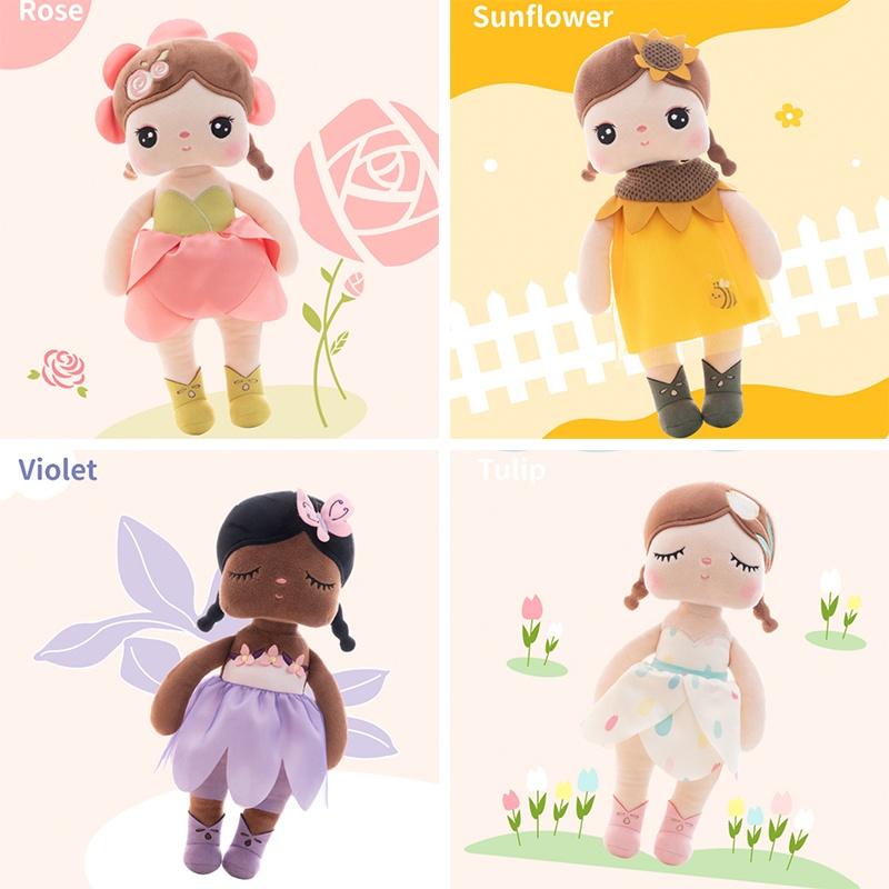 Adorable 13" Metoo Princess Doll Angela Super Soft Plush Stuffed Bunny Rabbit Flower Girl