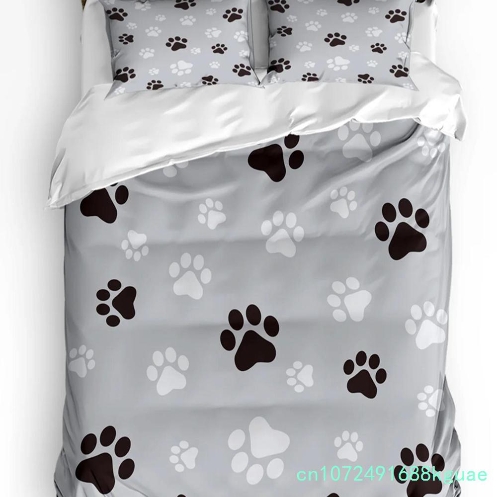 Animal Pink Dog Cute Poodle Duvet Cover Bed Bedding Set Double Home Textile Quilt Cover Pillowcases Bedroom Bedding Set No Sheet