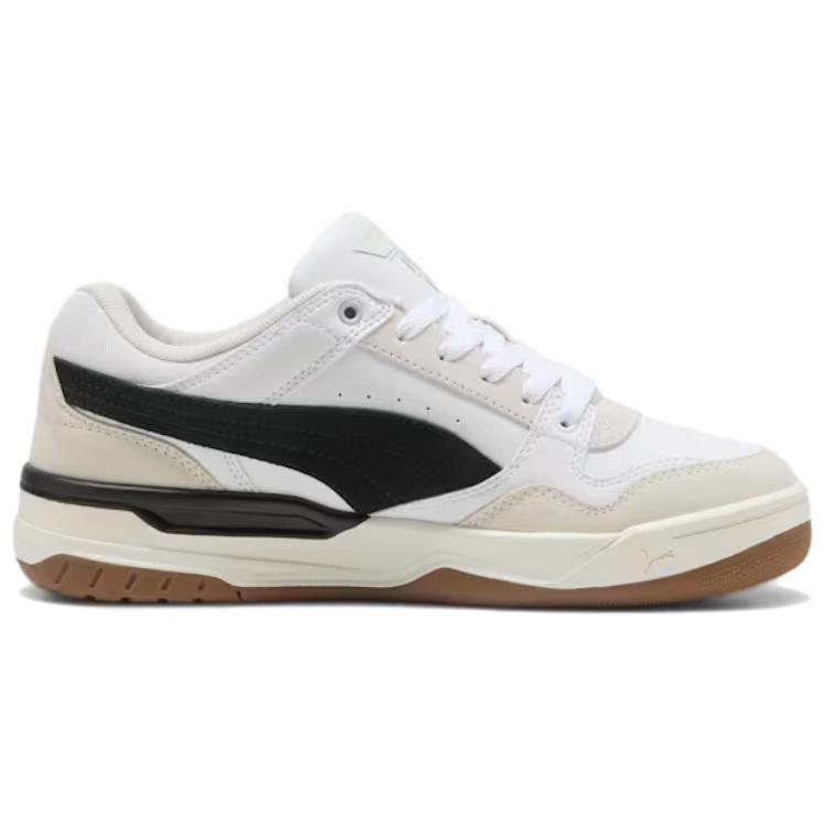 Puma Rebound Retro White Black Feather Grey Unisex Sneakers 400214-01