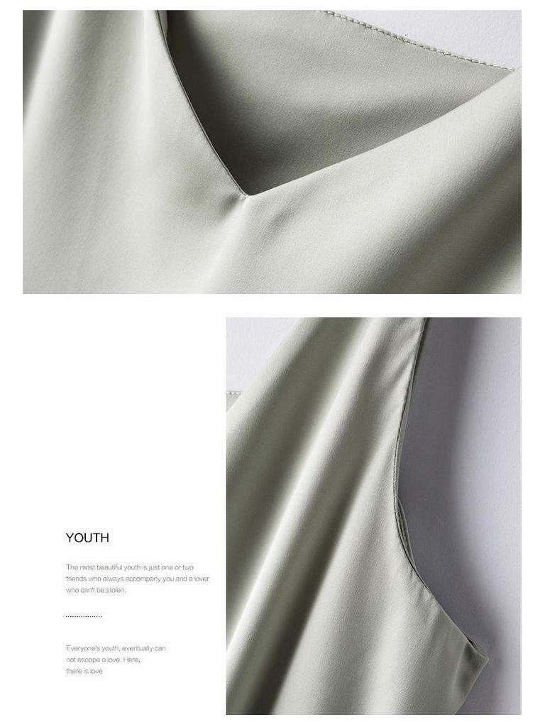 2025 Women's Heavyweight V-Neck Mulberry Silk Camisole 
