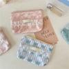Elegant Floral Lace Trimmed Wallet Small Storage Bag Polyester Stylish Lightweight Carryall For Coin Accessories