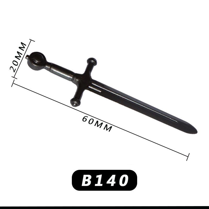 Medieval Knight Scene Minifigure: Fountain, Rapier, Compatible with LEGO Bricks