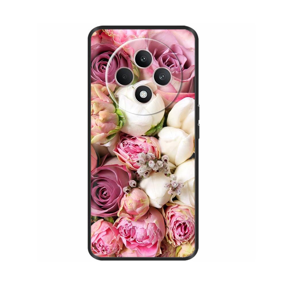 For Oppo Reno 12F 4G Case Reno12 F 5G Shockproof Cover Cute Painted Soft Black Silicone Phone Cases For OPPO Reno12F 4G 5G Coque