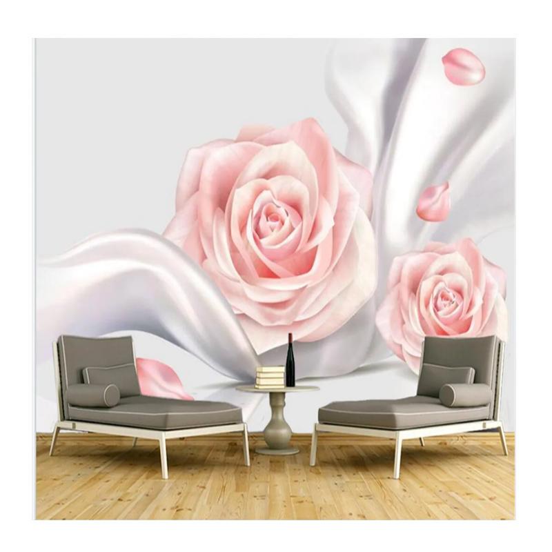 

Size 3D Mural Wallpaper European Style roses Wall Painting Living Room Theme Hotel Luxury Decor Wall Mural 200 cm(W) x 140 cm(H)