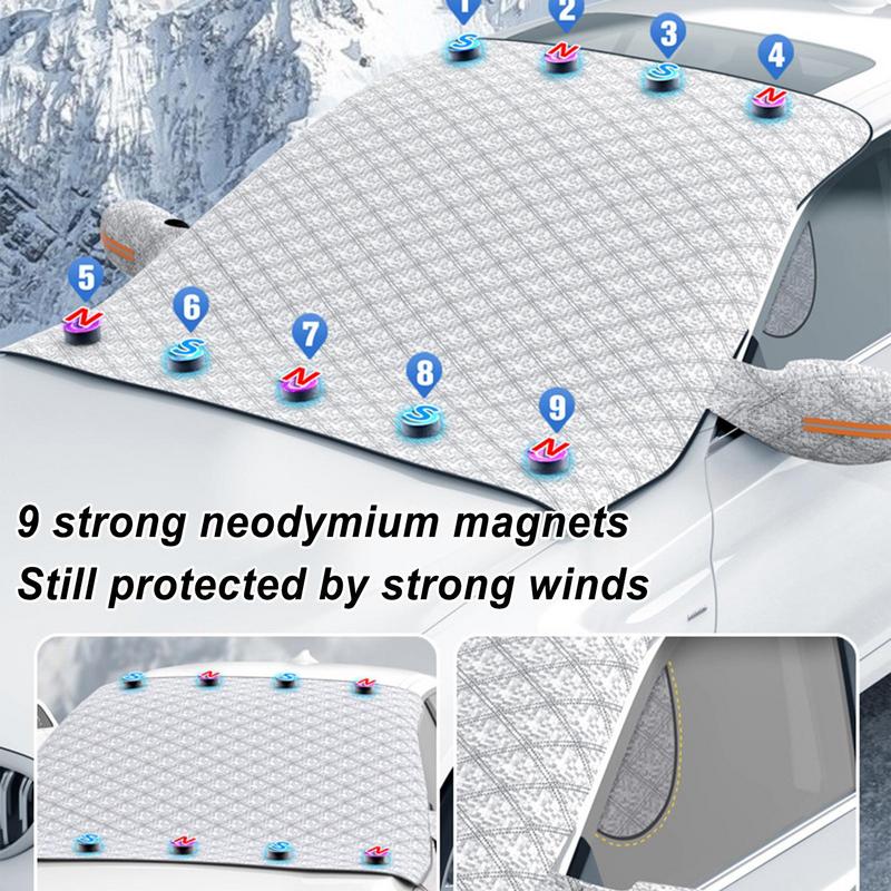 For Car Automotive Snow Covers Waterproof Winter Windshield Cover For Snow Ice Frost Cover Mirrors Winter Protectors Reflective