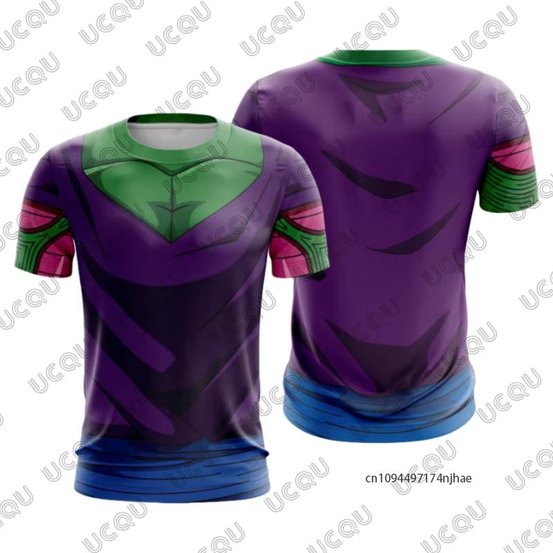 2026 Japanese Anime Dragon Ball 3D Print Men's Cosplay T-shirt Summer Short Sleeved Jersey  Sports Kids/Adult Tops